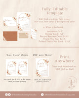 Bohemian Bridal Shower Invite | Minimalist Bridal Shower Bundle