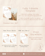 Bohemian Drive By Baby Shower Invite | Girl Baby Shower