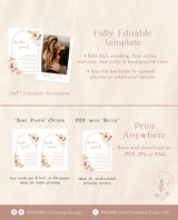 Terracotta Wedding Invitation Template | Minimalist Wedding Invite