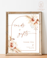 Pampas Grass Custom Sign Template | Terracotta Wedding Custom Sign