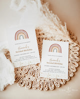 Rainbow Birthday Party Invitation | Girls Birthday Party Invite