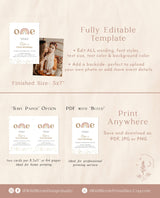 Rainbow Birthday Party Invitation | First Birthday Party Invite