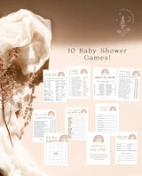 Rainbow Baby Shower Games | Gender Neutral Shower Bundle
