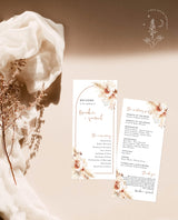 Bohemian Wedding Program | Desert Wedding Program