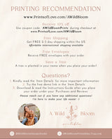 Bohemian Wedding Program | Desert Wedding Program