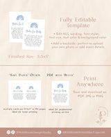 Rainbow Books for Baby Card | Book Request Insert Template