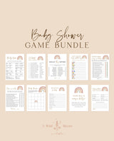 Rainbow Baby Shower Bundle | Boho Rainbow Baby Shower Invite