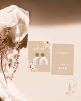 Boho Earring Card Template | Pampas Grass Earring Cards