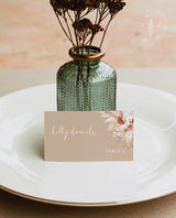 Modern Beige Place Card Template | Minimalist Place Cards