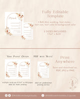 Bohemian Drink Menu Template | Pampas Grass Cocktail Menu 