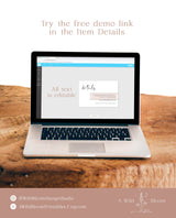 Minimalist Details Card | Modern Wedding Details Card