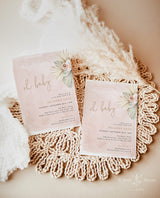 Tropical Baby Shower Invitation | Girl Baby Shower Invite