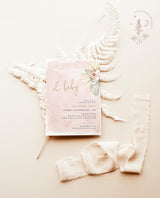 Tropical Baby Shower Invitation | Girl Baby Shower Invite