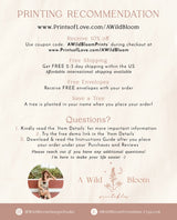 Pampas Grass Seating Chart Card Template | Editable Wedding Seat Cards