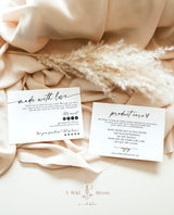 Minimalist Thank You Care Card | Boho Boutique Thank You Card