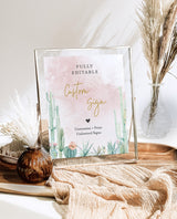 Fiesta Baby Shower Signage | Fiesta Bridal Shower Sign