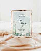 Fiesta Baby Shower Signage | Boy Baby Shower Signs