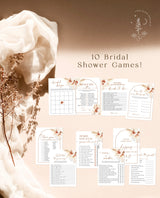 Bridal Shower Games Bundle | Boho Bridal Shower Games