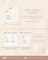 How Well Do You Know the Bride-to-Be Game | Boho Bridal Trivia Shower Game