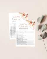 What Did the Groom Say Shower Game | Bridal Trivia Shower Game