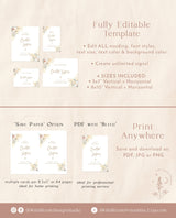Pampas Grass Custom Sign Template | Customizable Wedding Sign