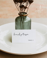 Minimalist Place Cards | Modern Wedding Place Card Template