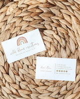 Rainbow Business Card Template | Boho Rainbow Watercolor