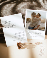 Minimalist Wedding Invitation | Editable Minimalist Wedding Invite