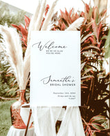 Minimalist Shower Welcome Sign | Bridal Shower Welcome Sign