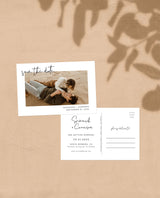 Photo Save the Date Postcard Template | Polaroid Save the Date Invite