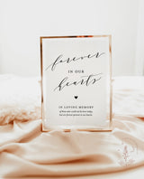 In Loving Memory Sign | Forever in Our Hearts Wedding Sign