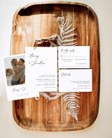 Minimalist Wedding Invitation Suite Template | Modern Wedding Invite