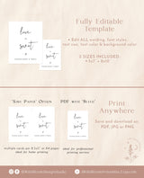 Love is Sweet Please Take A Treat Sign | Modern Minimalist Wedding Sign