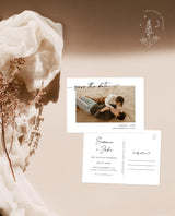 Photo Save the Date Postcard Template | Polaroid Save the Date Invite