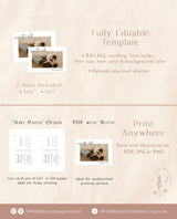 Photo Save the Date Postcard Template | Polaroid Save the Date Invite