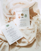 Tropical Bachelorette Party Editable Invitation | Tropical Bachelorette Itinerary