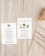 Tropical Bachelorette Party Editable Invitation | Tropical Bachelorette Itinerary