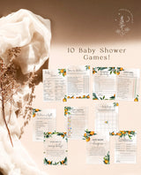 Cutie Baby Shower Game Bundle | Citrus Baby Shower | A Little Cutie is on the Way | Tangerine Baby Shower Games | Printable Shower Game | O1