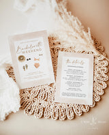 Tropical Bachelorette Party Editable Invitation | Pool Bachelorette Itinerary