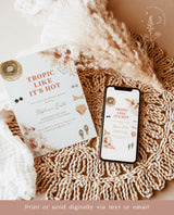 Tropical Bachelorette Party Invitation | Tropical Bachelorette Itinerary