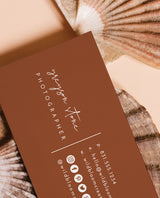 Terracotta Small Business Card | Boutique Business Card Template