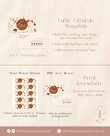 Terracotta Small Business Card | Boutique Business Card Template