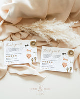 Small Business Thank You Card | Boho Boutique Thank You Template