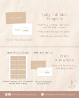 Boho Small Business Thank You Card | Thank You Card Template