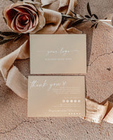 Boho Small Business Thank You Card | Editable Thank You Card Template