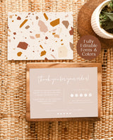 Terracotta Small Business Thank You Card | Boutique Thank You Template