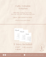 Modern Minimalist Bar Menu Sign | Minimalist Bar Menu Template