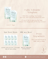 Fiesta Shower Thank You Tag | Boy Baby Shower Favor Tag Template