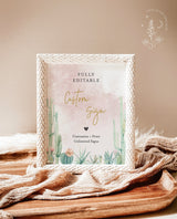 Fiesta Baby Shower Signage | Fiesta Bridal Shower Sign