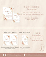 Diaper Raffle Baby Shower Sign | Boho Baby Shower Sign